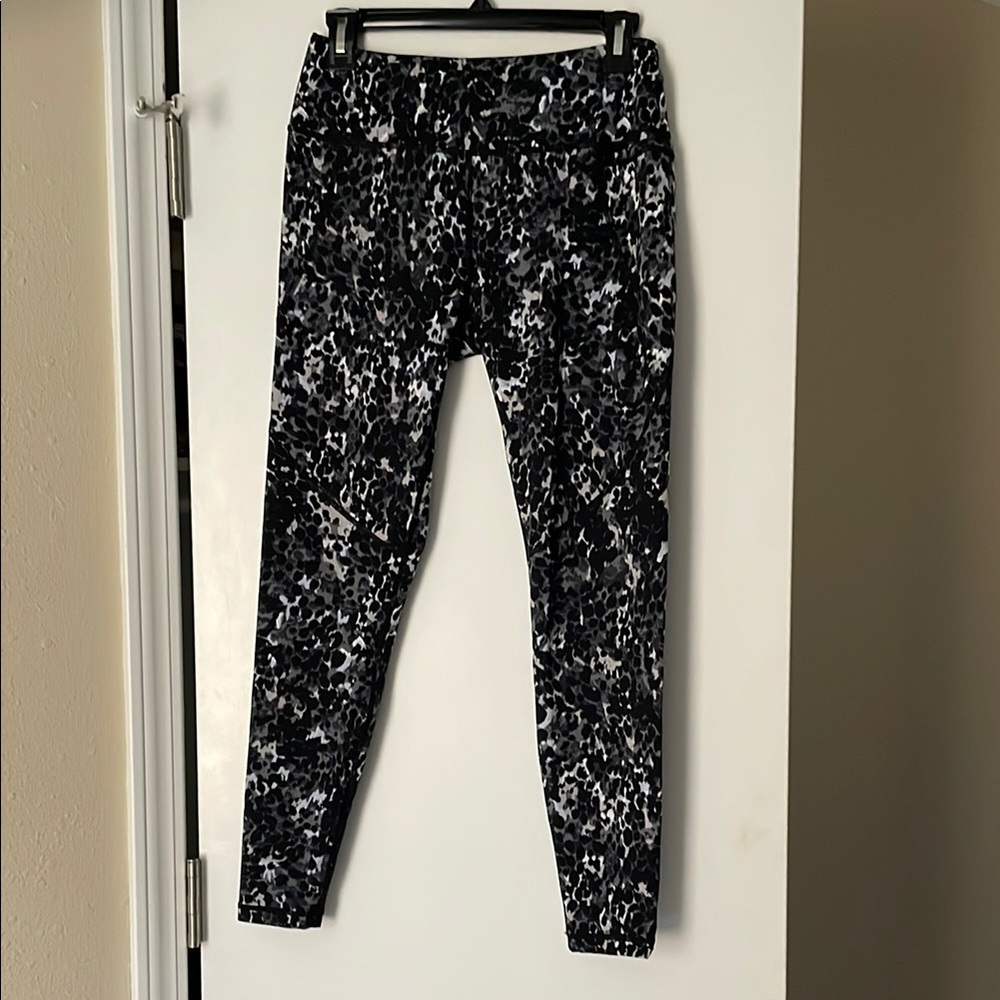 Sweaty Betty Full Length Grey Dapple Print Leggings